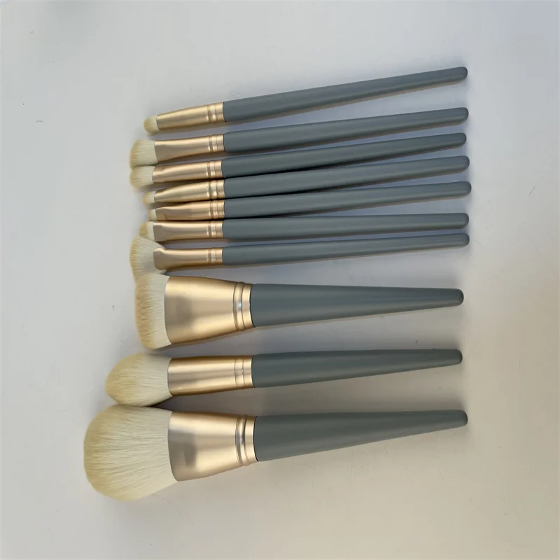 

Beauty Factor amazon hot sale 10pcs grey makeup brushes set high quality makeup brush, As the picture