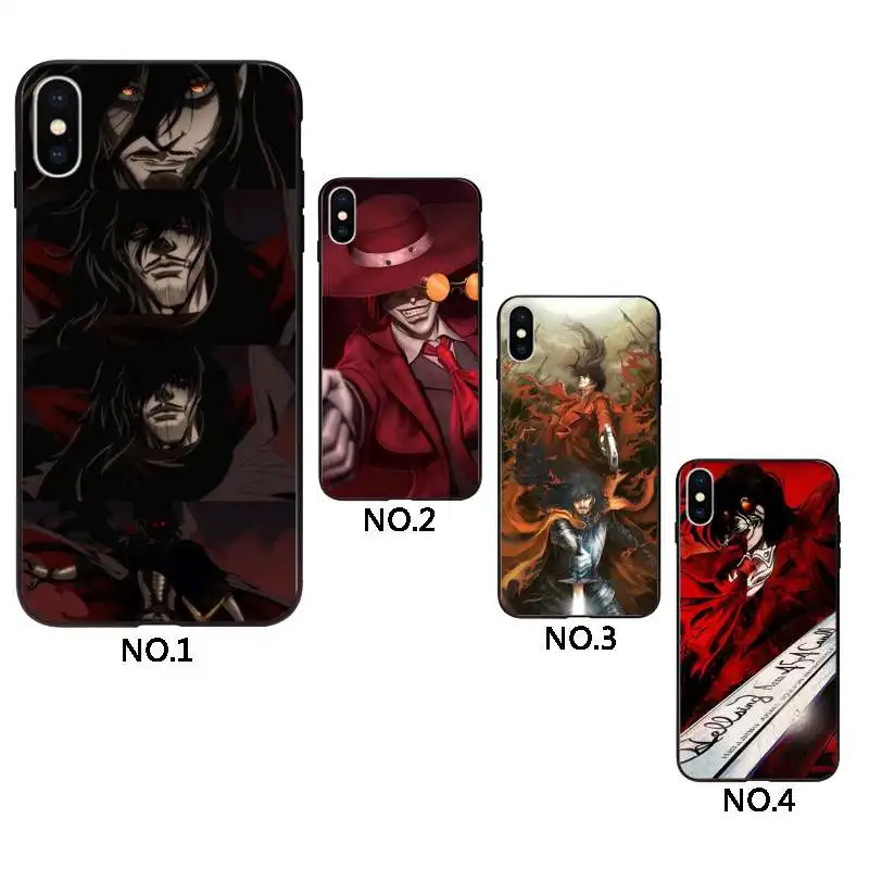 

Anime hellsing cover for mobile phones for iphone, Black