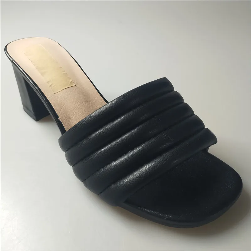 

PDEP Wholesale latest summer black heels shoes open toe fashion sandals for women, White