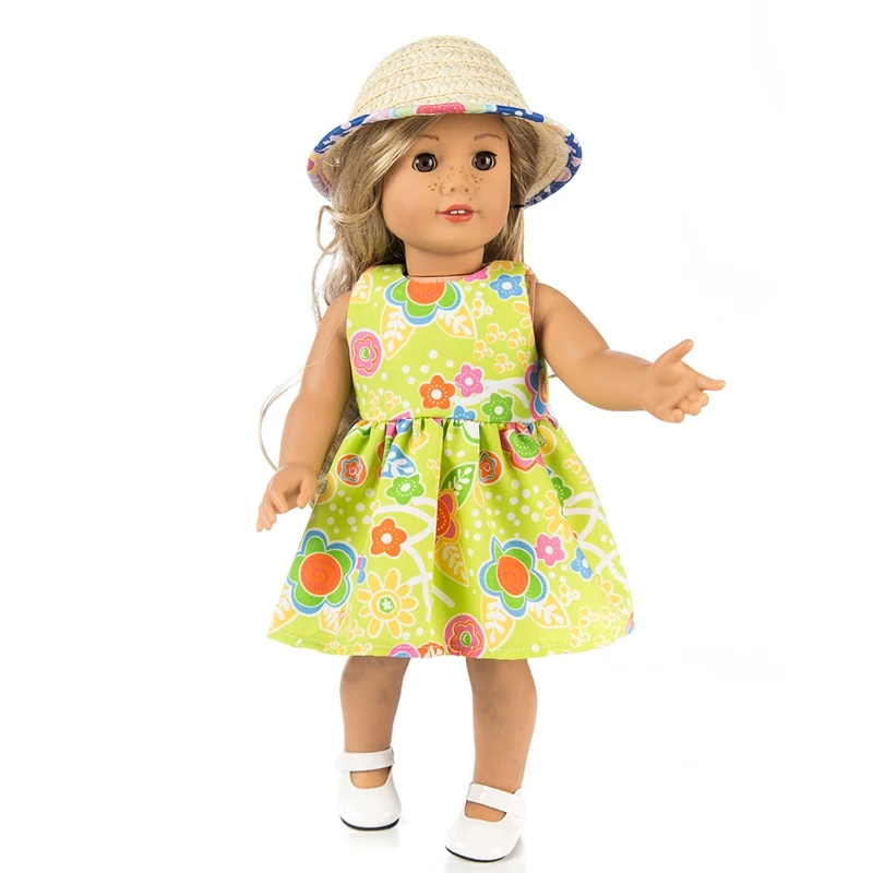 Pink Straw Ribbon Hat 18 in Doll Clothes Fits American Girl Doll