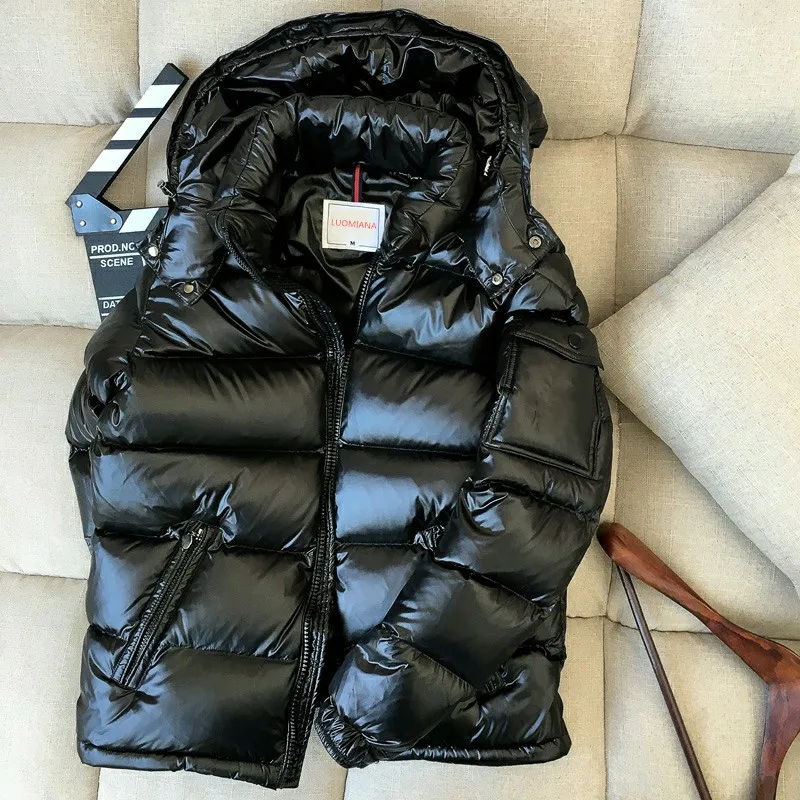 mens shiny bubble jackets