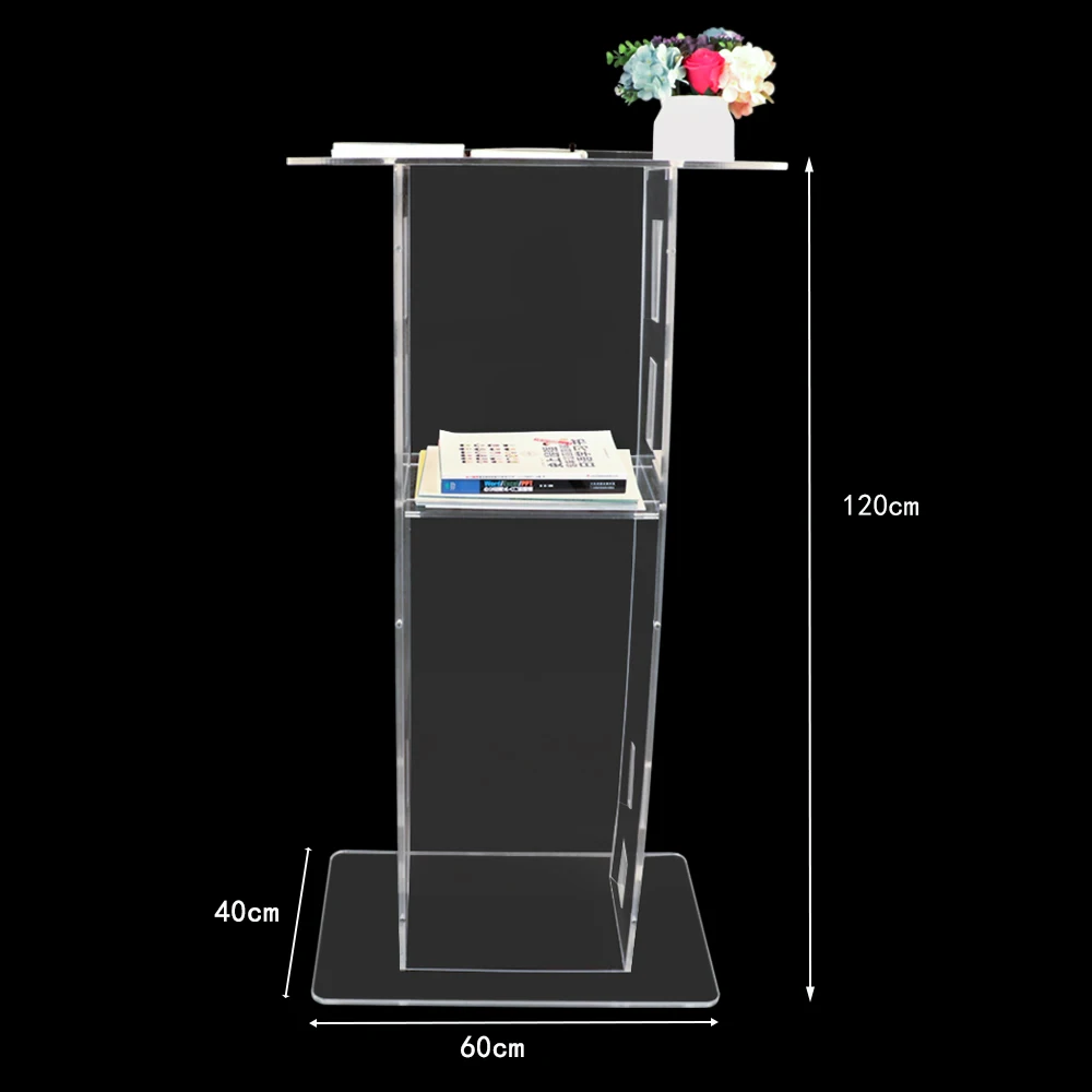 Transparent Lectern Podium Modern Design Acrylic Pulpit Lectern Church ...