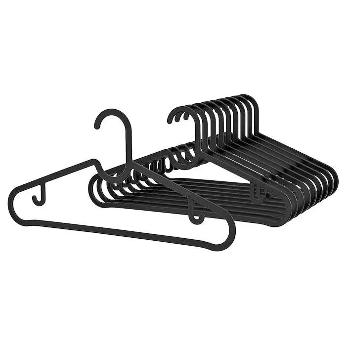 

HYB OEM Perchero Plastic Black White Dry Wet Amphibious Clothes Hangers