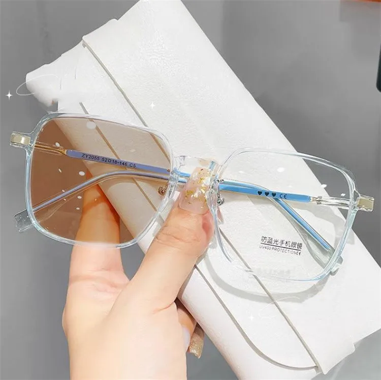 

Custom logo Wholesale Factory Oversized Optical frame Unisex Computer Glasses anti blue light glasses photochromic Eyeglasses