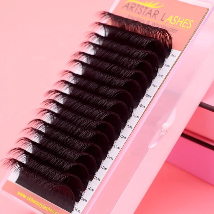 2025 New Easy Fanning Eyelash Extension Trays Easy Fan Individual 03 .05 .07mm Thickness Easy Fanning Eyelash Extension