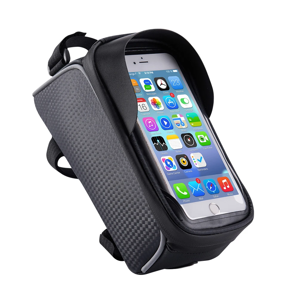 

Multi-function Waterproof Pannier Bicycle Cycling Accessories Bike Pannier Phone Bag, Black