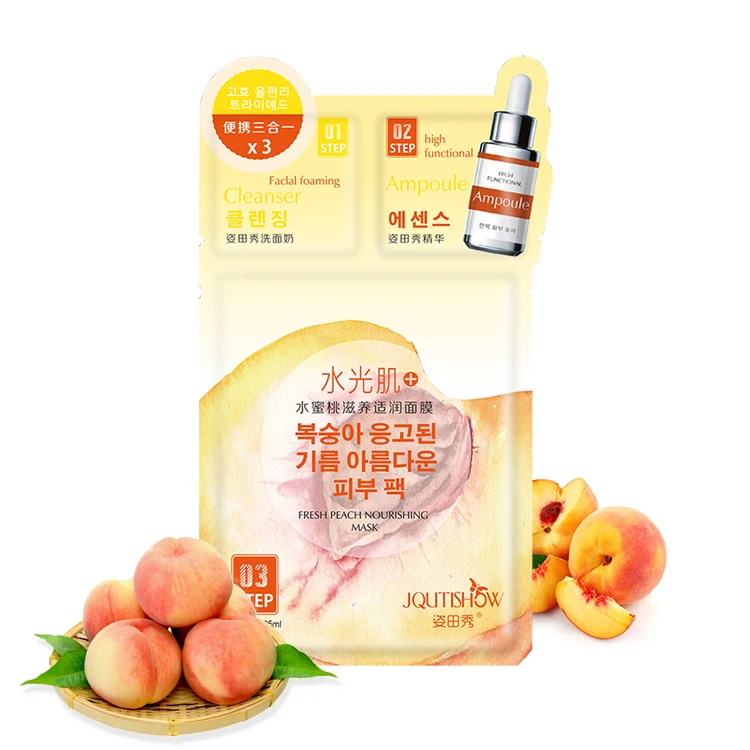 

OEM/ODM Nourishing Organic Mask Skincare Peach Sheet Face Mask
