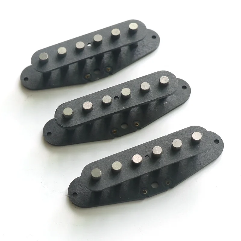 

Hot Selling Alnico 5 Assembled Strat Guitar Pickup Bobbin flatwork for Left Handed, Black