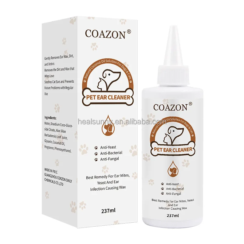 

Natural Cat & Dog Ear Cleaner Solution Wash Pet Cleanser