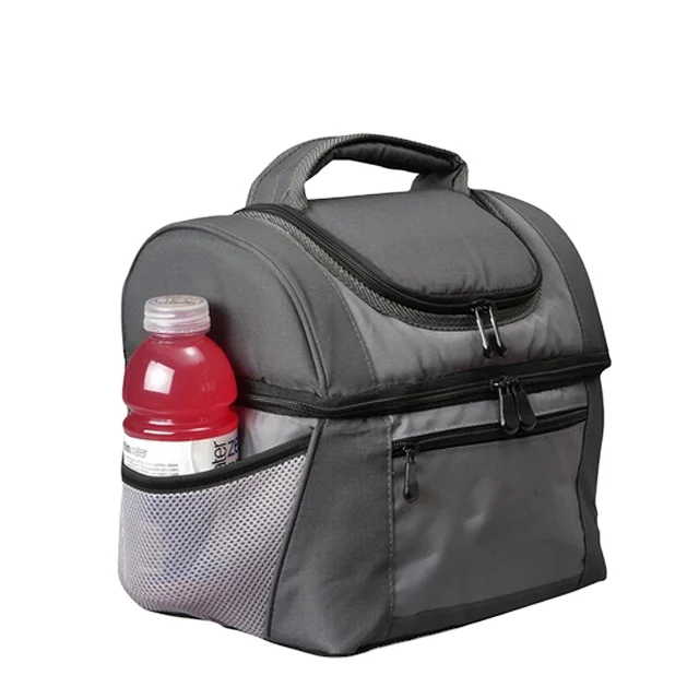 

Customised Insulated Double Compartments Cooler Lunch Bag Extra Large Aluminum Insulation Bag