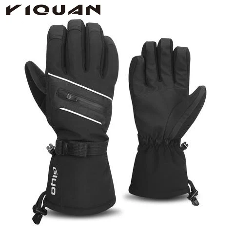 

Windproof Snowboard Gloves Motorcycle Ski Gloves Unisex Winter Gloves, As shown