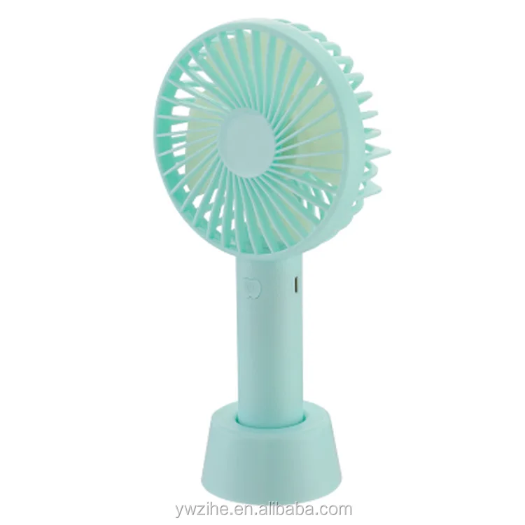 Handheld Mini Fan Rechargeable Portable USB Fan Cooler with Strap Adjustable 3 Speed Wind Fans Office Outdoor Travel Supplies,Blue