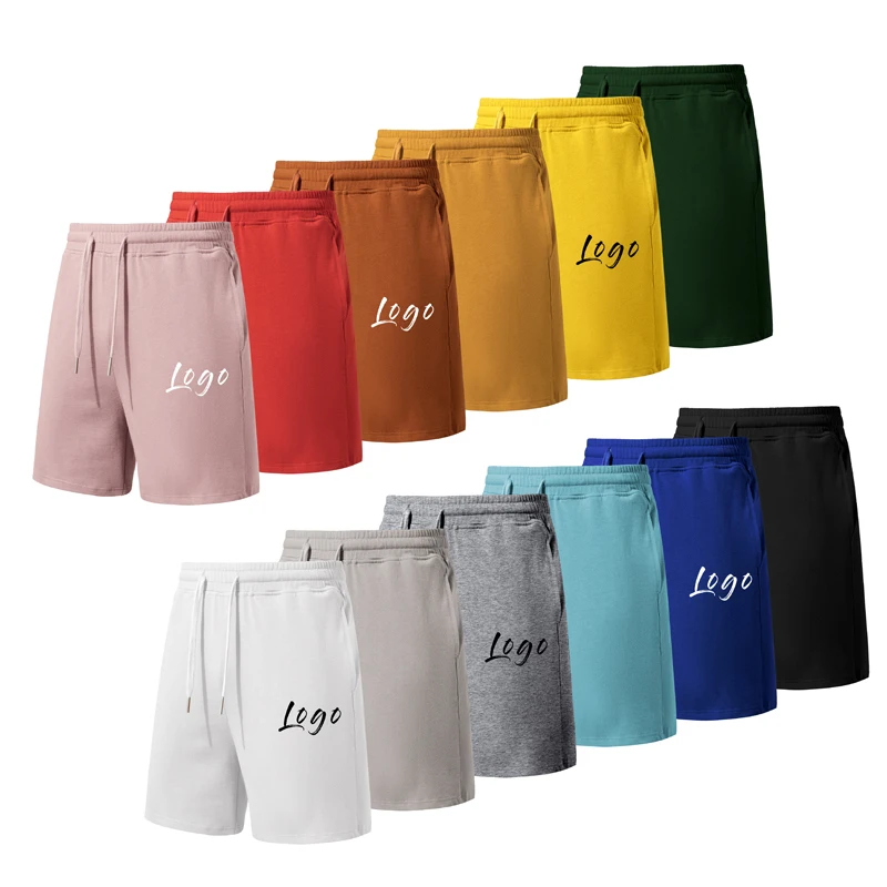 

Custom Logo Graphic Summer Jogger Running Shorts Athletic Workout Cotton Sweat GYM Men Shorts For Men