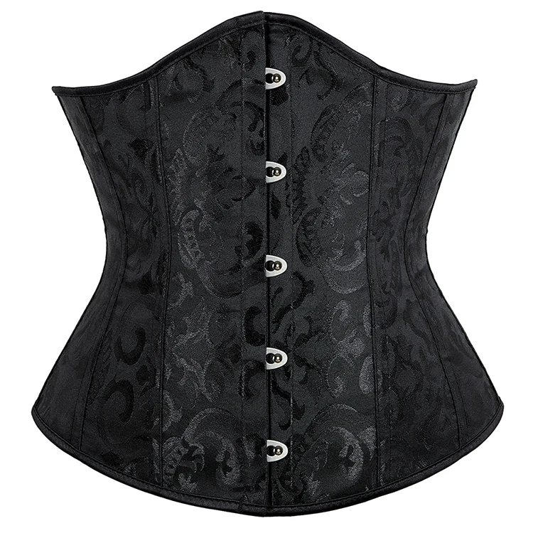 Jacquard Waist Cincher Shaper Slimming Waist Shapewear Girdle Floral Underbust Corset