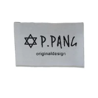 

Custom eco friendly designed woven label/tag/customized iron on clothing embroidered logo/satin /silk printing for clothing