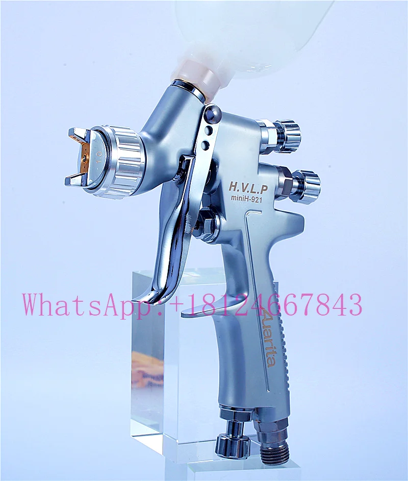 TCP Global Mini Gravity Feed Spray Gun Kit - 3 Nozzle Sizes With Rotating Cup For Detail Work