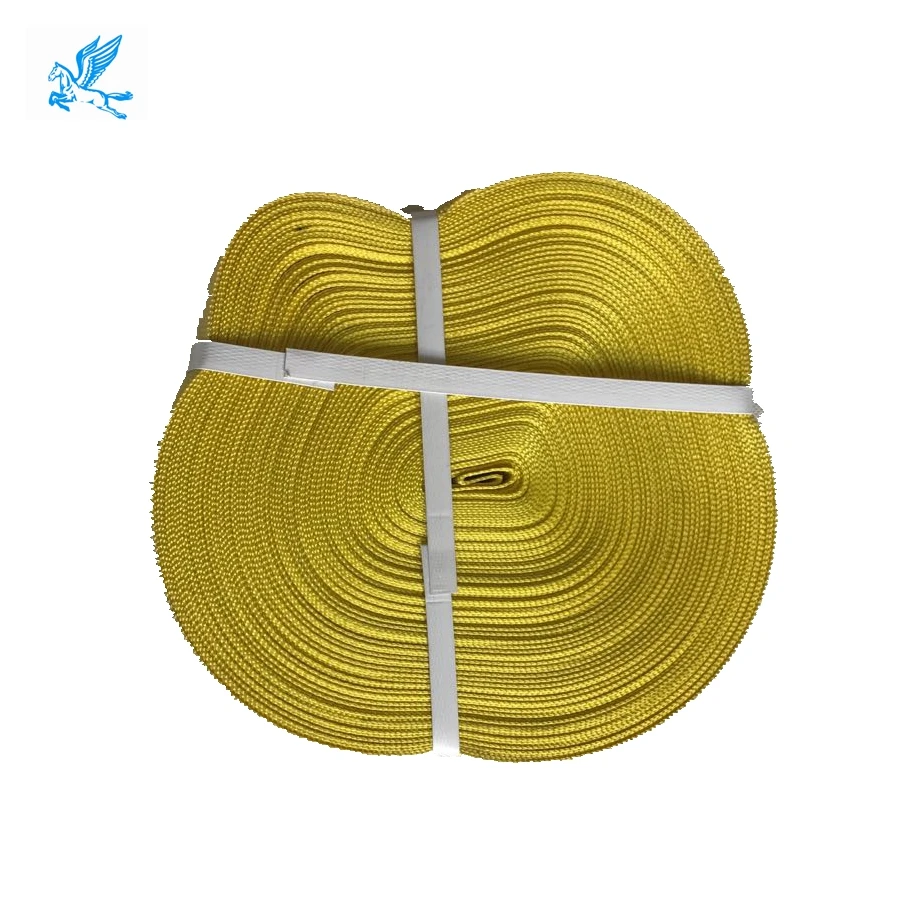 

crane lashing webbing sling polyester yarn material, fabric strap 40mm, polyester webbing 75mm