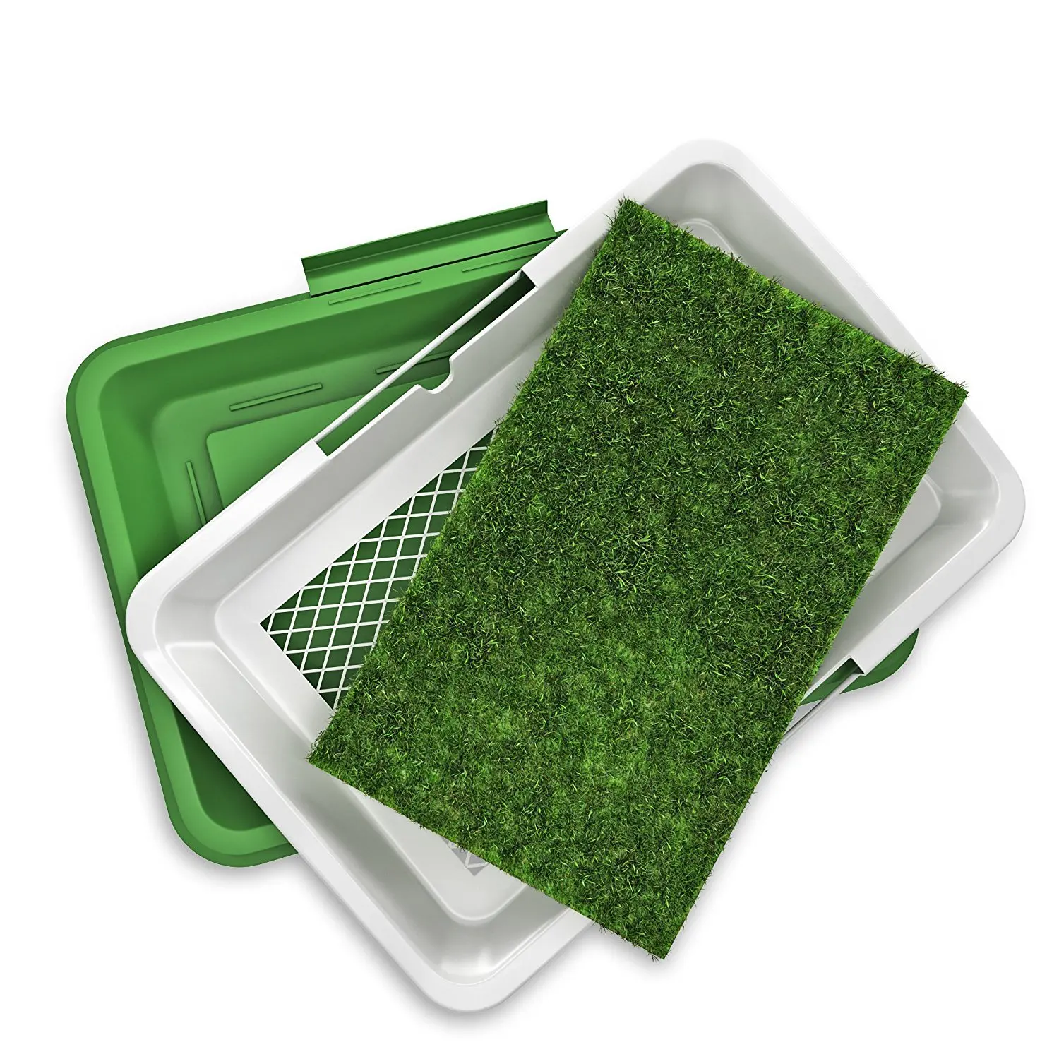 

Dog Plastic Travel Grass Pee Mat Urine Pad Pet Training Indoor Urinary Potty Trainer Litter Tray Toilet Pet Pee Pads, Green or customized