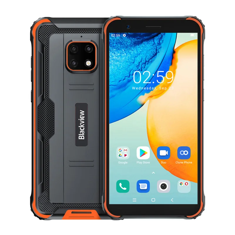 

Cheap 5.7 inch 4G Android 10 IP68 Rugged Phones 5580mAh NFC Smart Celulares Cell Smartphone Blackview BV4900 Pro Mobil Phone, Black/orange/green