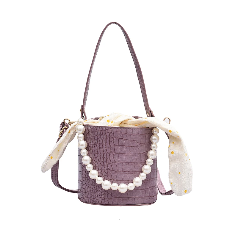 

New bucket bag Pearl handbags luxury handbags for women, 4 colors