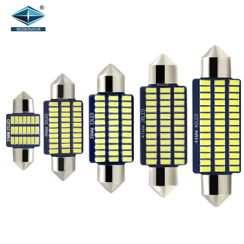 

High quality auto bulb c5w led 3014 21 30 33 36 42SMD festoon led 31mm 36mm 39mm 41mm 44mm car led light interior