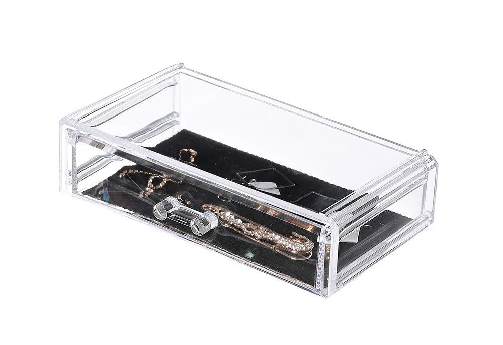 acrylic case makeup organizer cosmetic desk organizer