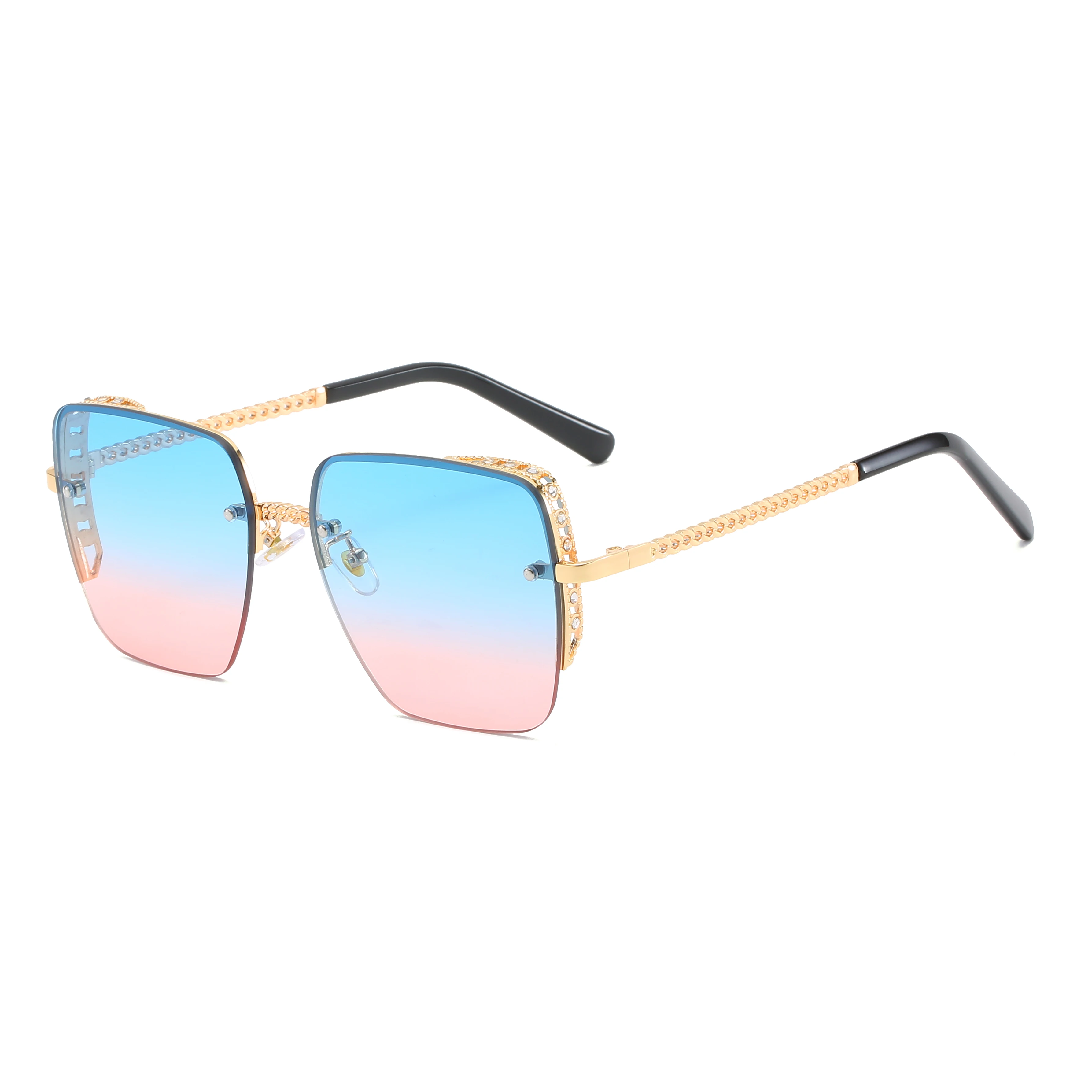 

Benci Sun Glasses Unique Metal Gradient Designer Oversized Shades Unisex Novelty 2020 New Arrivals Sunglasses Square