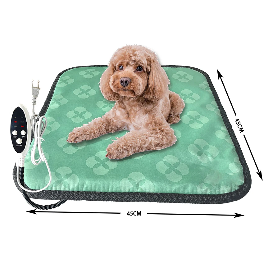 

Amazon hot sale Manufacturers large pet heating pad Wholesale Waterproof pet supplies electric over blanket, Green