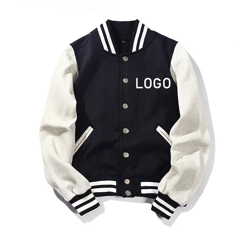 

Oem Wholesale Fashion Plus Size Custom Logo Jackets Baseball Jackets Blank Varsity Jackets, Picture shows