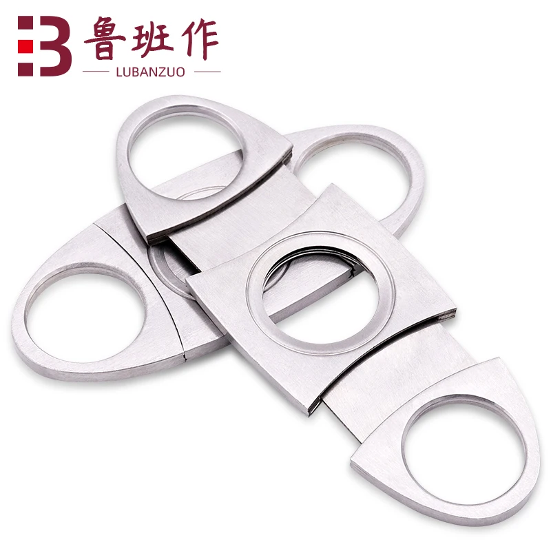 

small steel double blade sharp mini cutting OEM cigar cutter