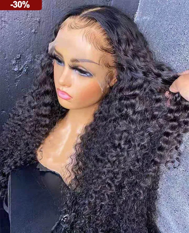 

10a grade hair raw mongolian 100% Natural Virgin kinky jerry Curly Cuticle Aligned 13x4 hd lace frontal wig human hair