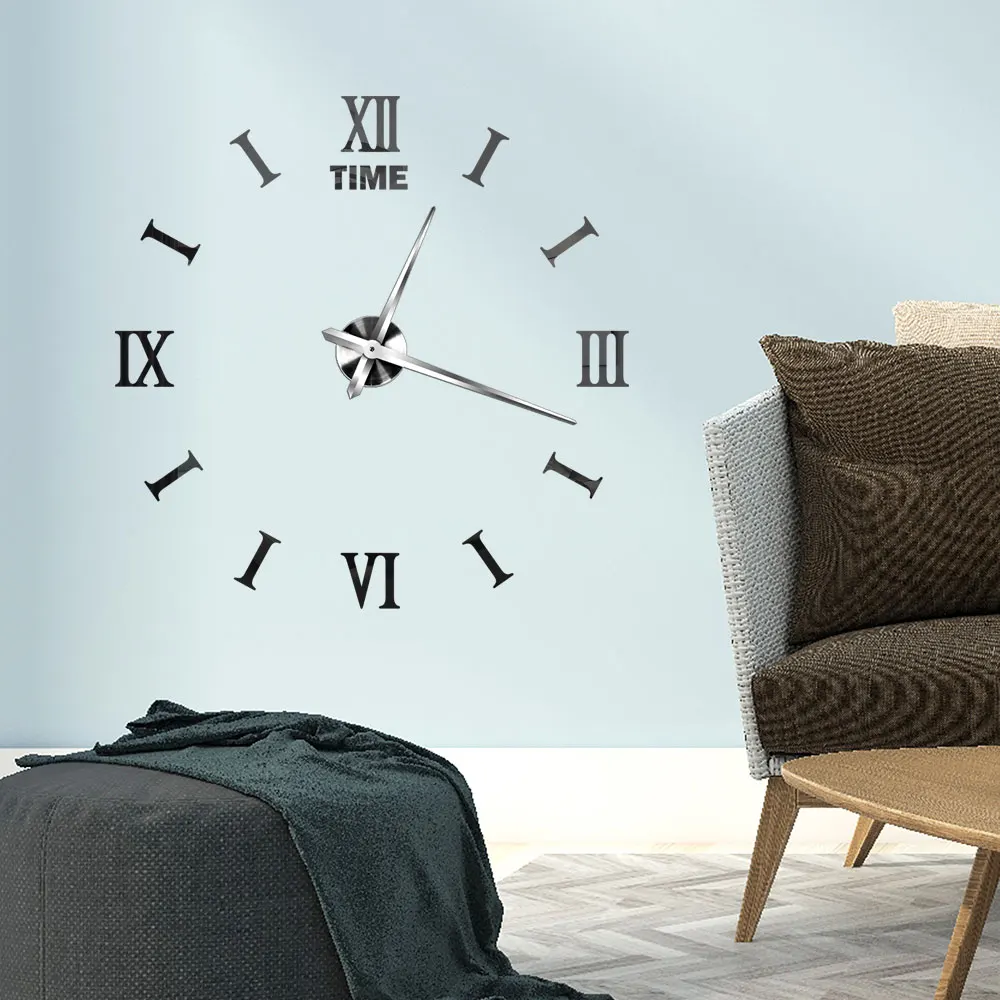

Modern Design Large Digital DIY 3D Wall Clock Home Decoration Art Watch Mirror Sticker clock