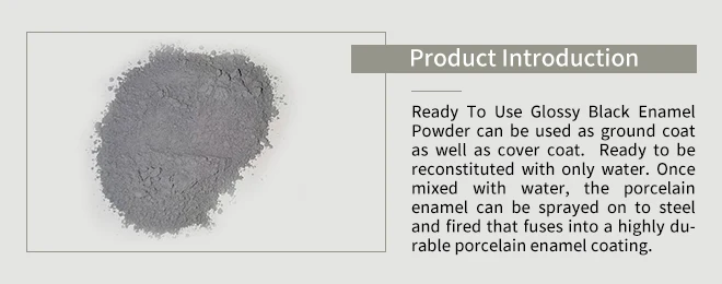 Acid Resistant Ready To Use Black Enamel Powder