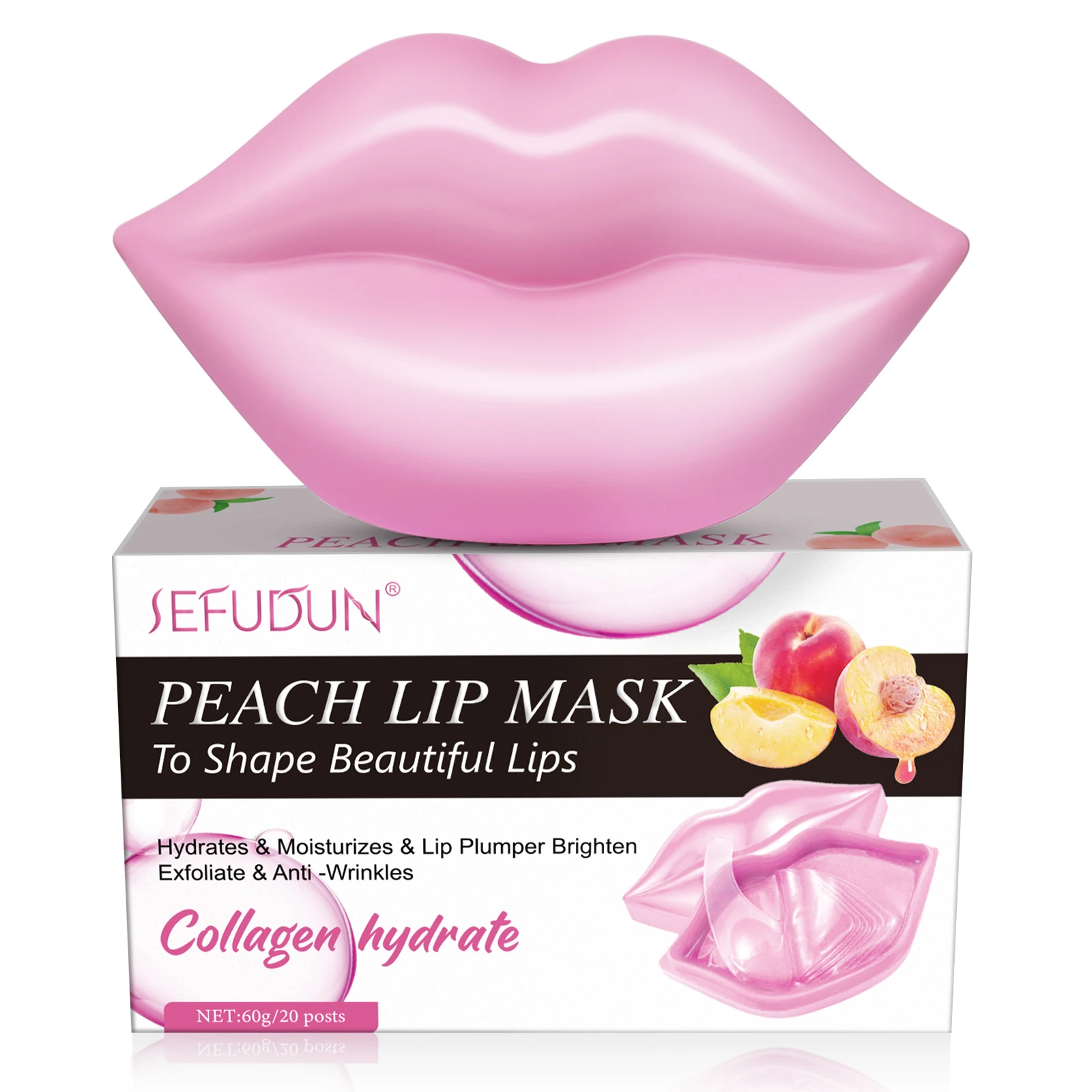

SEFUFUN Private Label Nourishing Plumper Hydrating Jelly Lip Mask Sheet