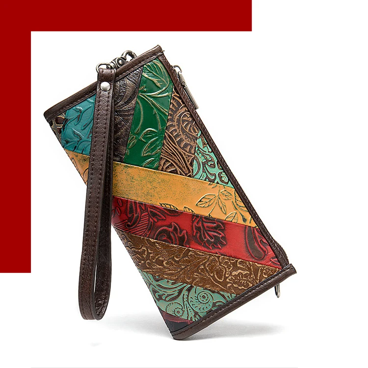 

In Stock Genuine Leather Ladies Wallets And Purses Backpack Purse Cow Print Womens Leather Fashion Leather Mini Purse