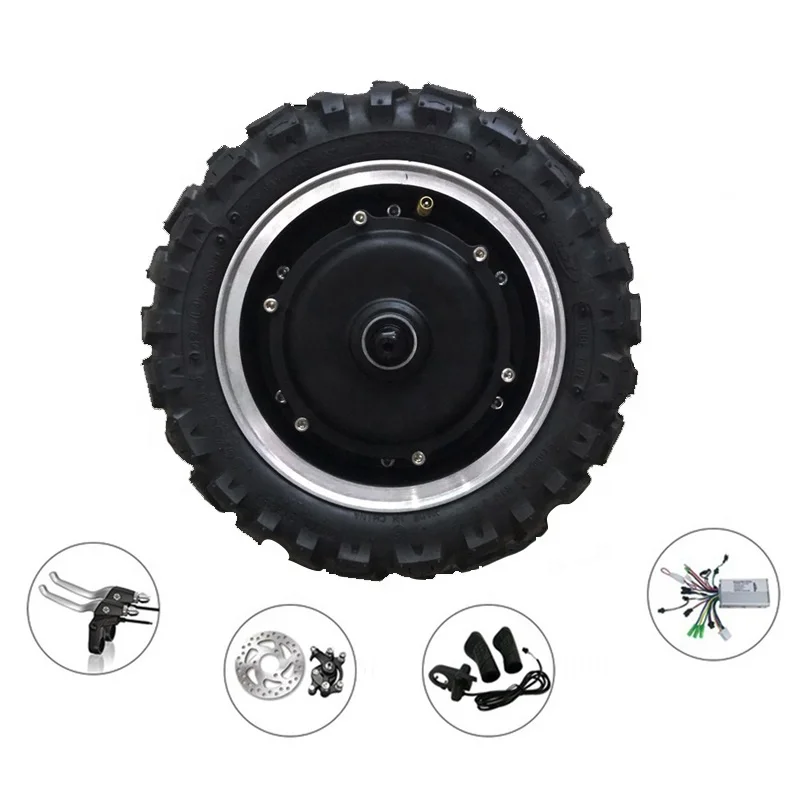 11 Inch 60V 1000W 72V 1500W Electric Bicycle E-Scooter Hub Motor Kit