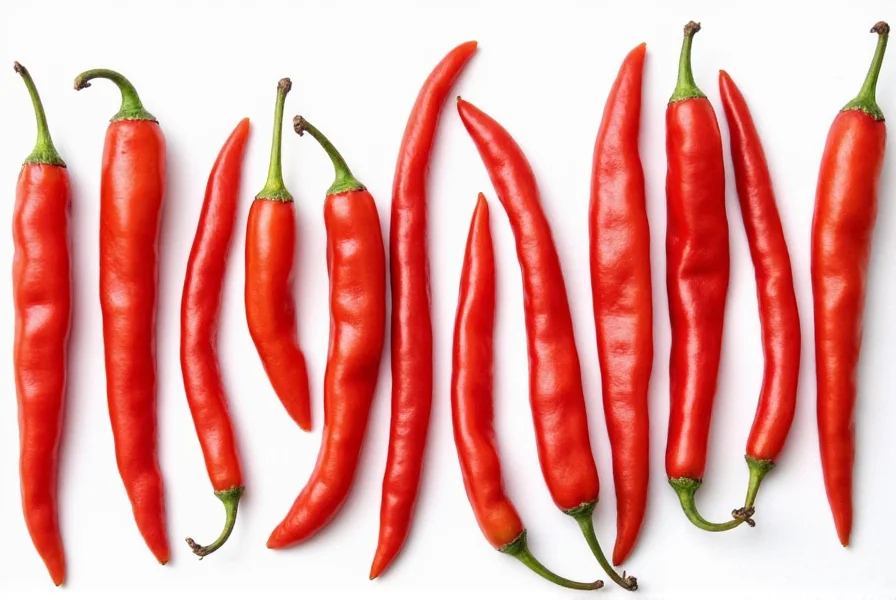 Rose peppers on plate