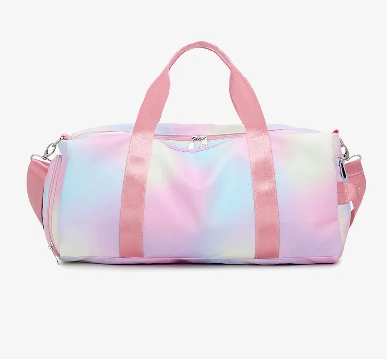 

Customize Weekender Travel Waterproof Duffel Sport Gym Bag Pink Tie Dye Yoga Dance Sneaker Duffel Bag
