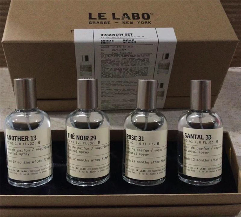 

Le Labo perfume kit original parfum ROSE 31Santal33 BERAMOTE 22 THE NOIR 29 Natural Spray EDP high quality Free shipping, Black