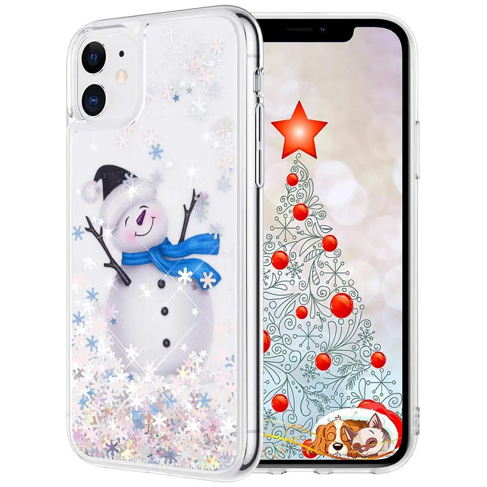 

glitter liquid bling reflective case phone cover for iphone 11