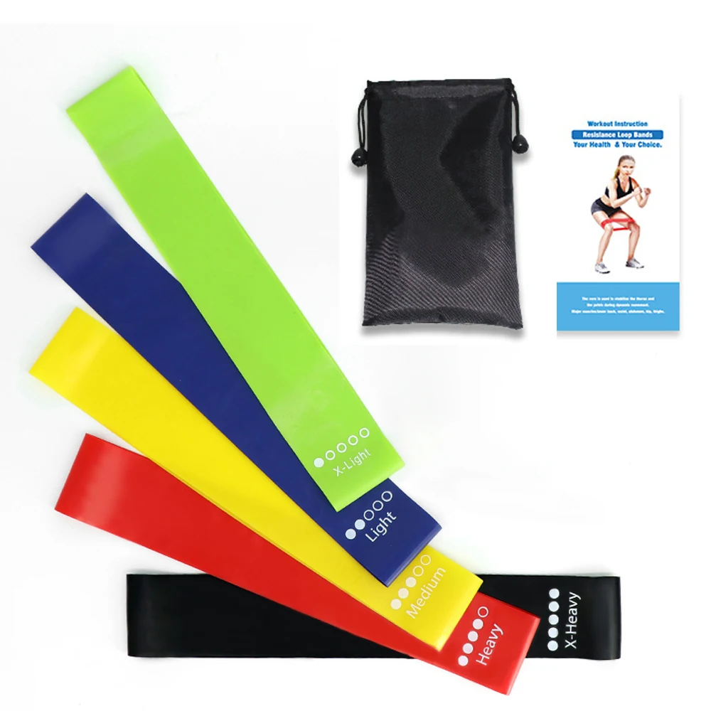 

Home Pilates Workout Fitness Resistance Latex Pull tension Rope, Red , black , green , blue , yellow