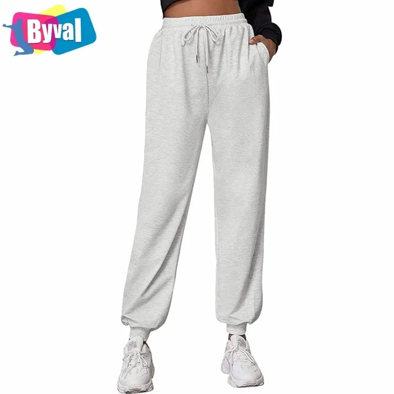 

2021 Spring New Custom Logo Women Loose Fitting Pants Sports Gym Fitness Jogging Trousers Tracksuit Womens Joggers Sweatpants, Customized colors