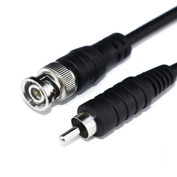 

BNC male to RCA male 1m video monitoring accessories connection BNC to AV jumper cable, Black,red,customize