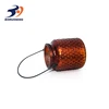 Wholesale copper glass candle jar round