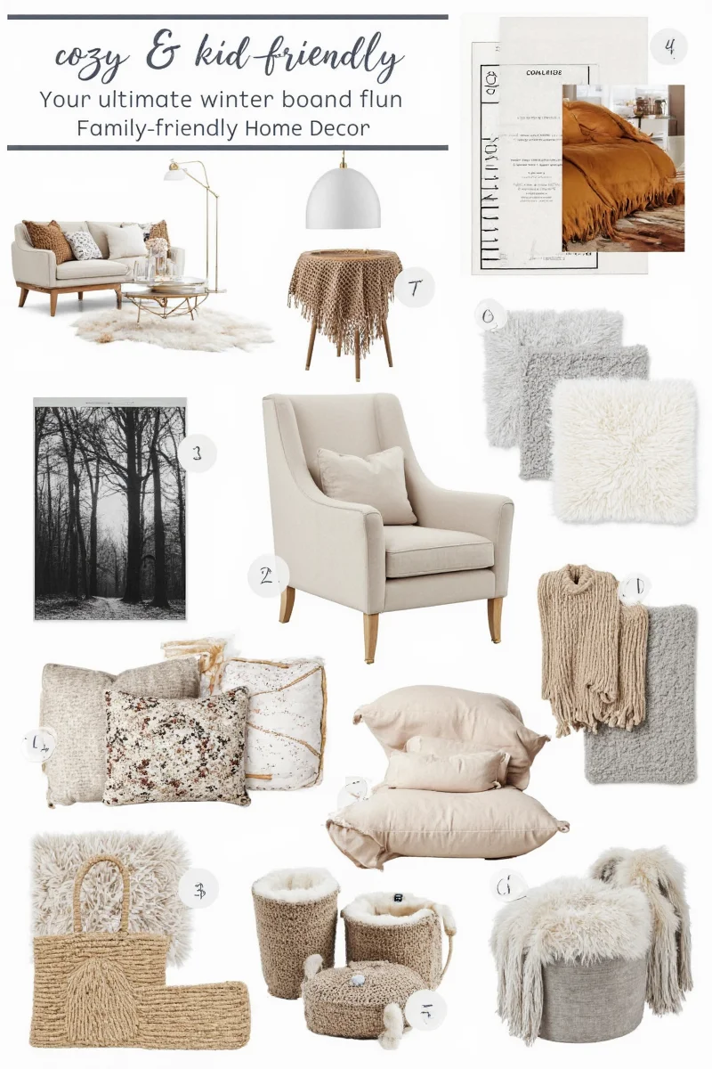 Kid-Friendly Winter Decor Setup