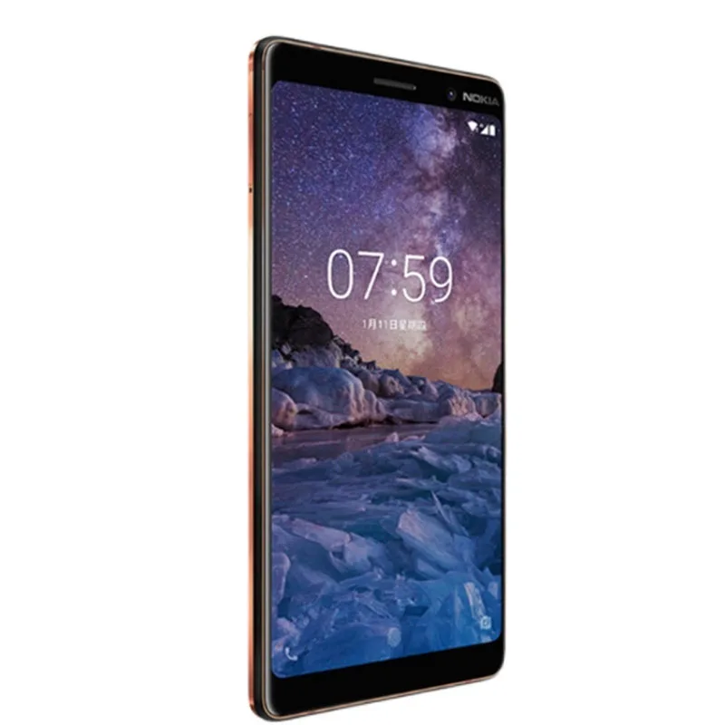 

Used Nokia 7 Smartphone Full Screen Dual SIM 4G Black 4+64G Senior PhoneNokia 7plus Android Student nokia mobile phones