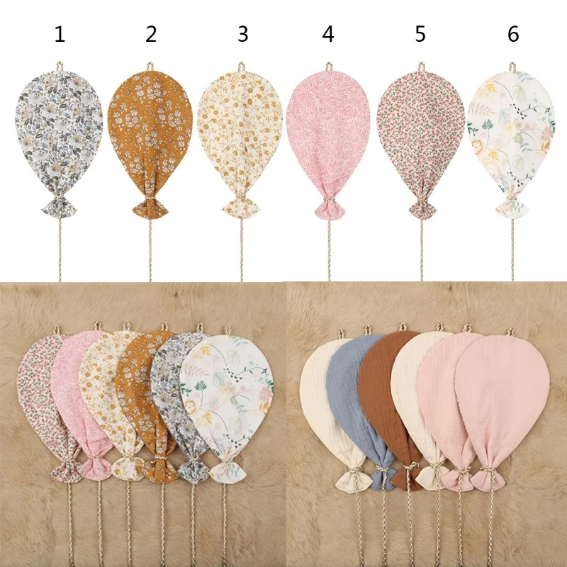 

Single Side Printed Cotton Balloon Wall Hanging Decor Nordic Style Kids Room Balloon Decor Baby Girls Room Nursery Home Decor, Natural