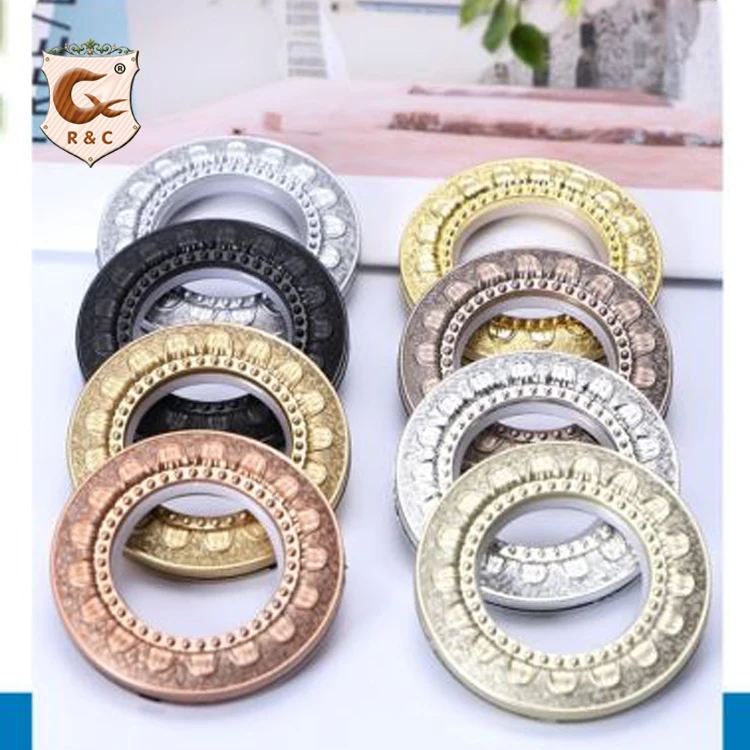 

2021 Home Office Decor Curtain Tape Eyelet Low Price Flat Roman Ring, New Design Plastic Curtain Ring Hot Sale /