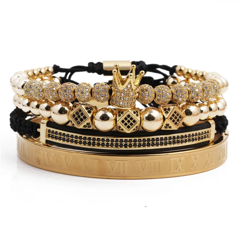 

Yiwu Jewelry bracelets wholesale new luxury charms bracelet crown bracelet men, Picture