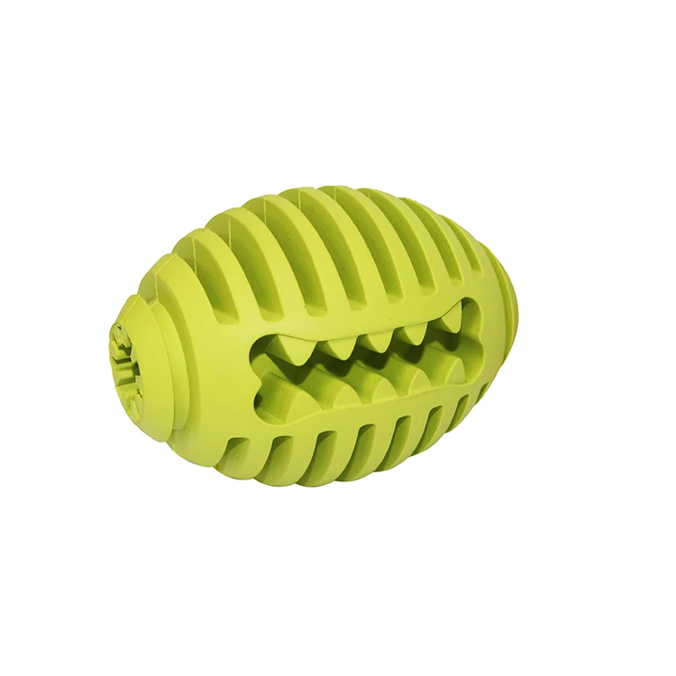 

Thinkerpet Natural rubber anti-bite feeder for large rugby dogs pet chew toy dog training ball dog rubber ball